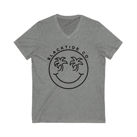 The Smiley Face Womens V-Neck Tee.